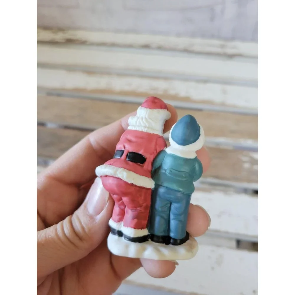 Santa's presents bag basket village‎ figurine acces